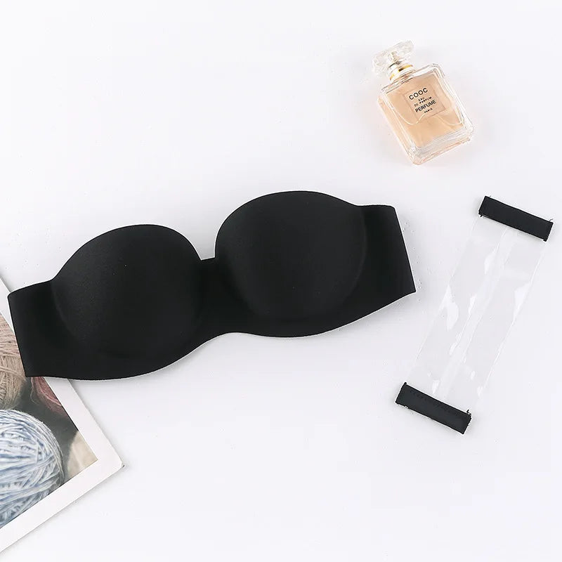 Sexy Strapless Bras Women Wireless Bralette Soft Female Underwear Ladies Seamless Bras Invisible Bra With 2pcs Straps
