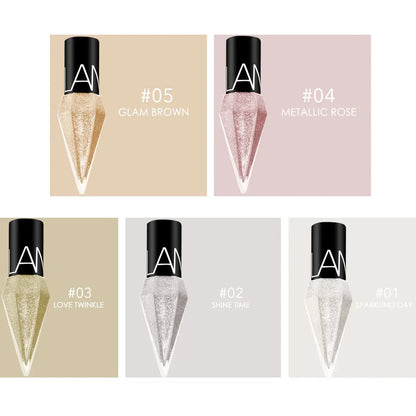 Eye Shadow Pearlescent Diamond Eye Shadow Liquid multicolor Sequins MakeUp Smooth Mini Fine Brush Eyeliner Shine And Head DIY