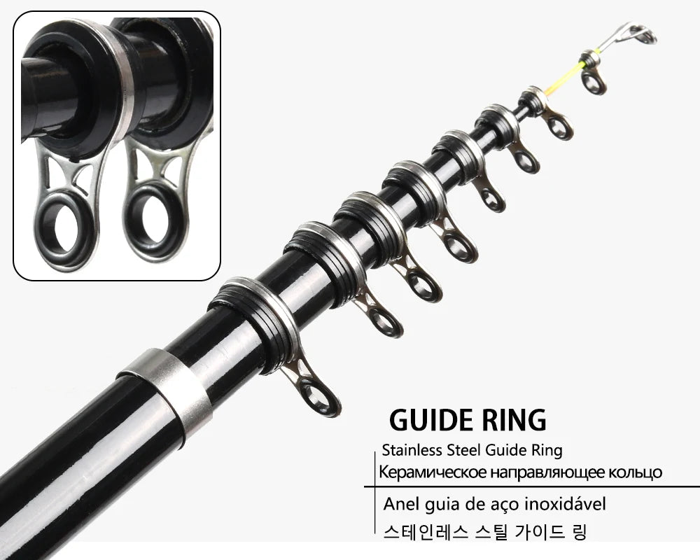 Fishing Rod Feeder Surf Rock 1.5M 1.8M 2.1M 2.4M 2.7M 3.0M Telescopic Ultralight Portable Sea Travel