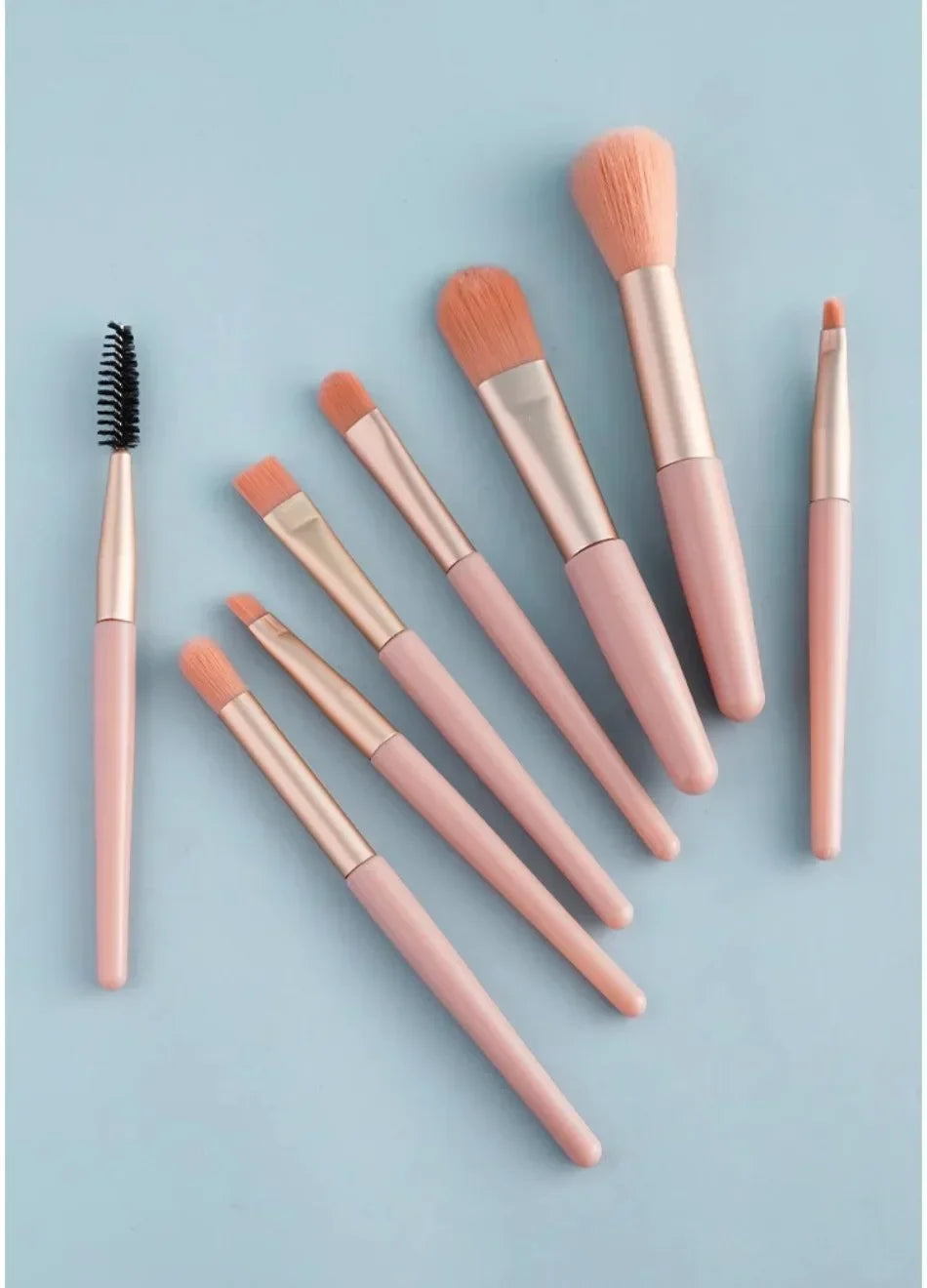 Mini Brush 8-Piece Makeup Bag Portable Concealer Powder Brush Set Soft Fur Make-up Tool Bag Foundation Brush Makeup Brush Set