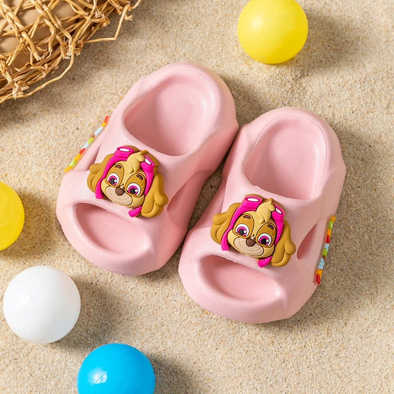 Children's Anime Slides | Boys & Girls Outdoor Non-Slip Soft Soled Sandals & Home Slippers – PAW Patrol