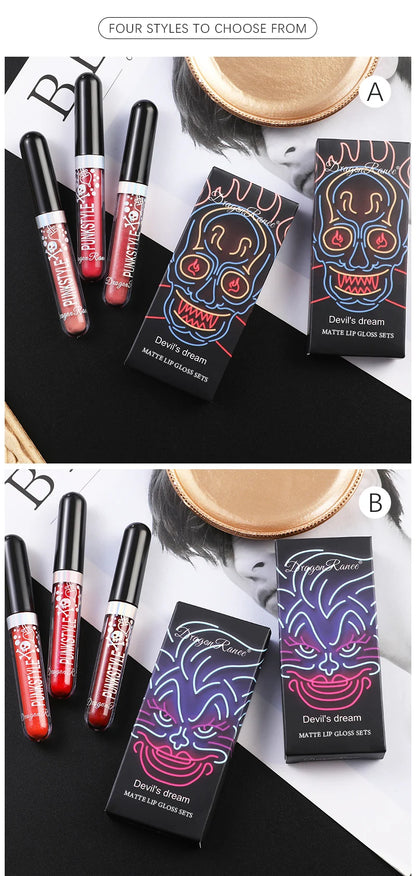 Lip Glaze Long-Lasting Matte Glitter Non-Fading Non-Stick Cup Non-Fading Lip Gloss Metal Shiny Lip Gloss Valentine's Day Gift Lip Glaze