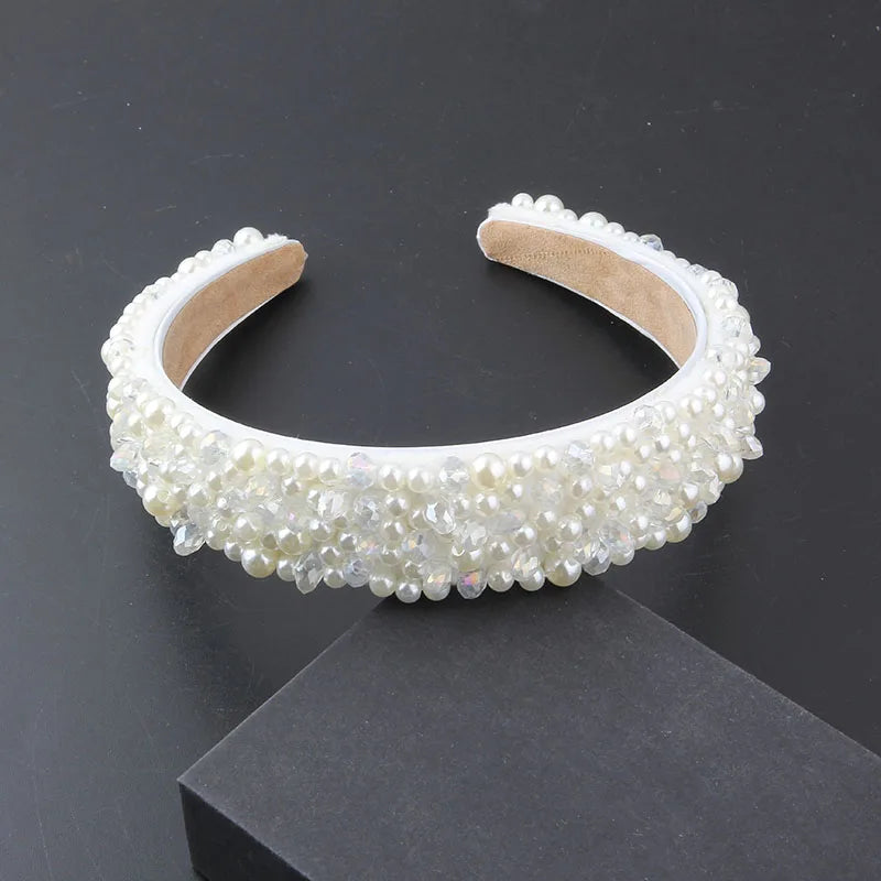 Gorgeous Personality Rhinestone Headwear Fashion Hairband Luxury Baroque Rhinestone Headband Wedding Ladies Bridal Hair