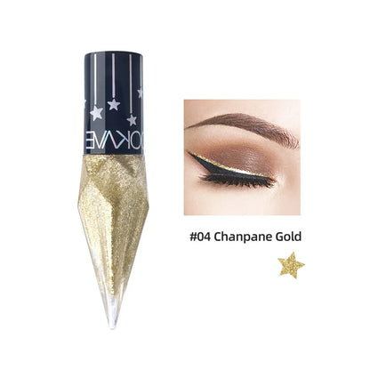 Eye Shadow Pearlescent Diamond Eye Shadow Liquid multicolor Sequins MakeUp Smooth Mini Fine Brush Eyeliner Shine And Head DIY