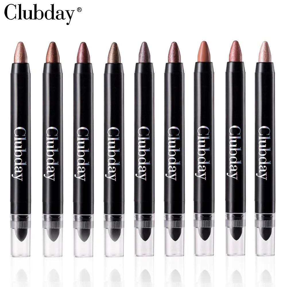 Eyeshadow Stick Set - Pearl Eye Brightening Pencil for Aegyosal Highlight, Smudge Proof Long Wear Makeup, Pur