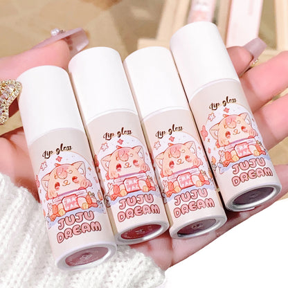 JUJU velvet lip glaze matte matte fake plain white honey peach cheap lip paste