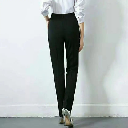 Simple Casual Women Suit Pants Straight Leg Pants Office Ladies Female Trousers Versatile Business Casual Pants Office Trousers
