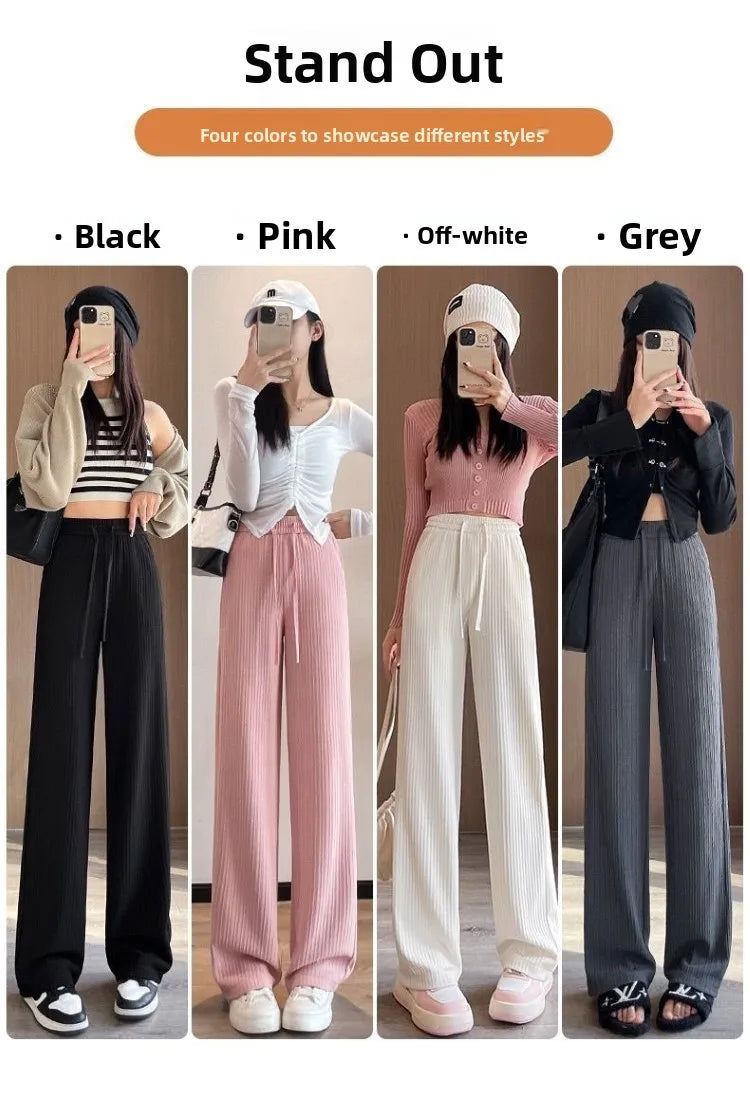 Women's Pencil Pants Jogger Sweatpants Thin Material Seven/Nine Points Length Boting Trousers for Spring Season