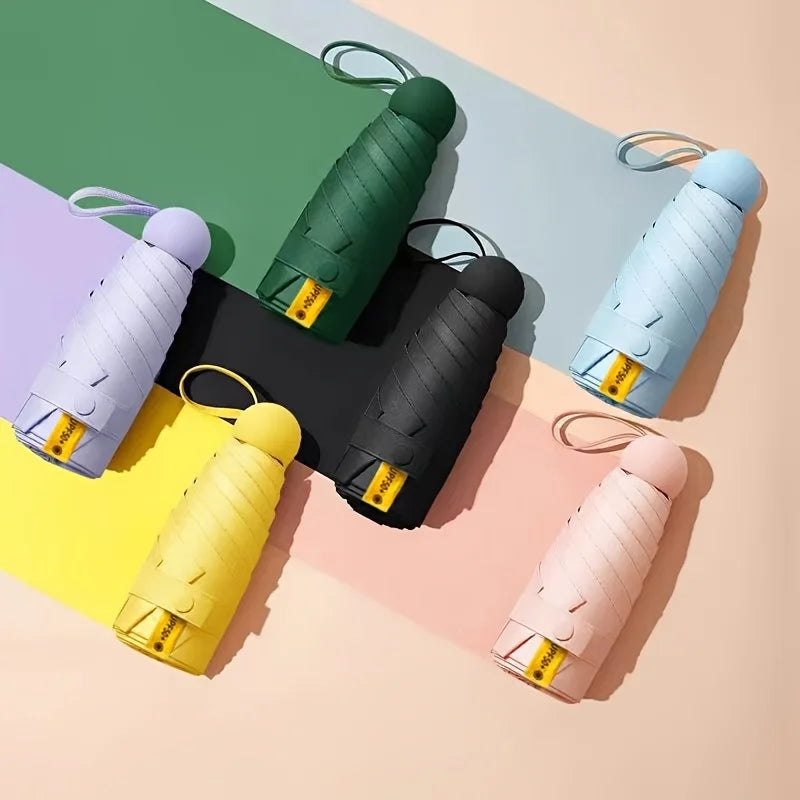 Lightweight Mini Umbrella,Windproof Compact Travel Umbrella ,Durable Design,Portable for Commuting,Office,Daily Use