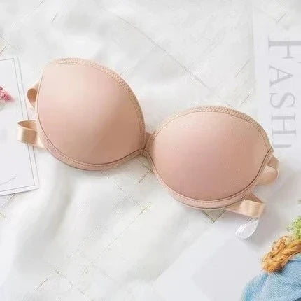 Strapless Lace Bras for Women Sexy Lingerie Backless Invisible Wireless Bralette 1/2 Cup Push Up Underwear Girls Backless Bras