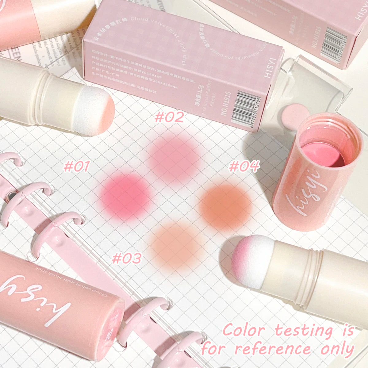 Soft Fog Blush Stick - Energetic and Bouncy, Korean Style, Brightening, Dual-Use for Lips and Cheeks