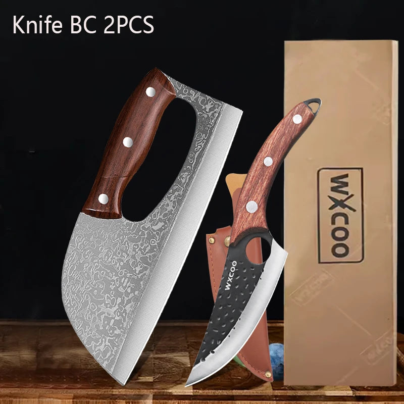 Stainless Steel Kitchen Multifunctional Labour-saving Chopping Knife Fruit Vegetable Cutting Knife Meat Cleaver Butcher Knife