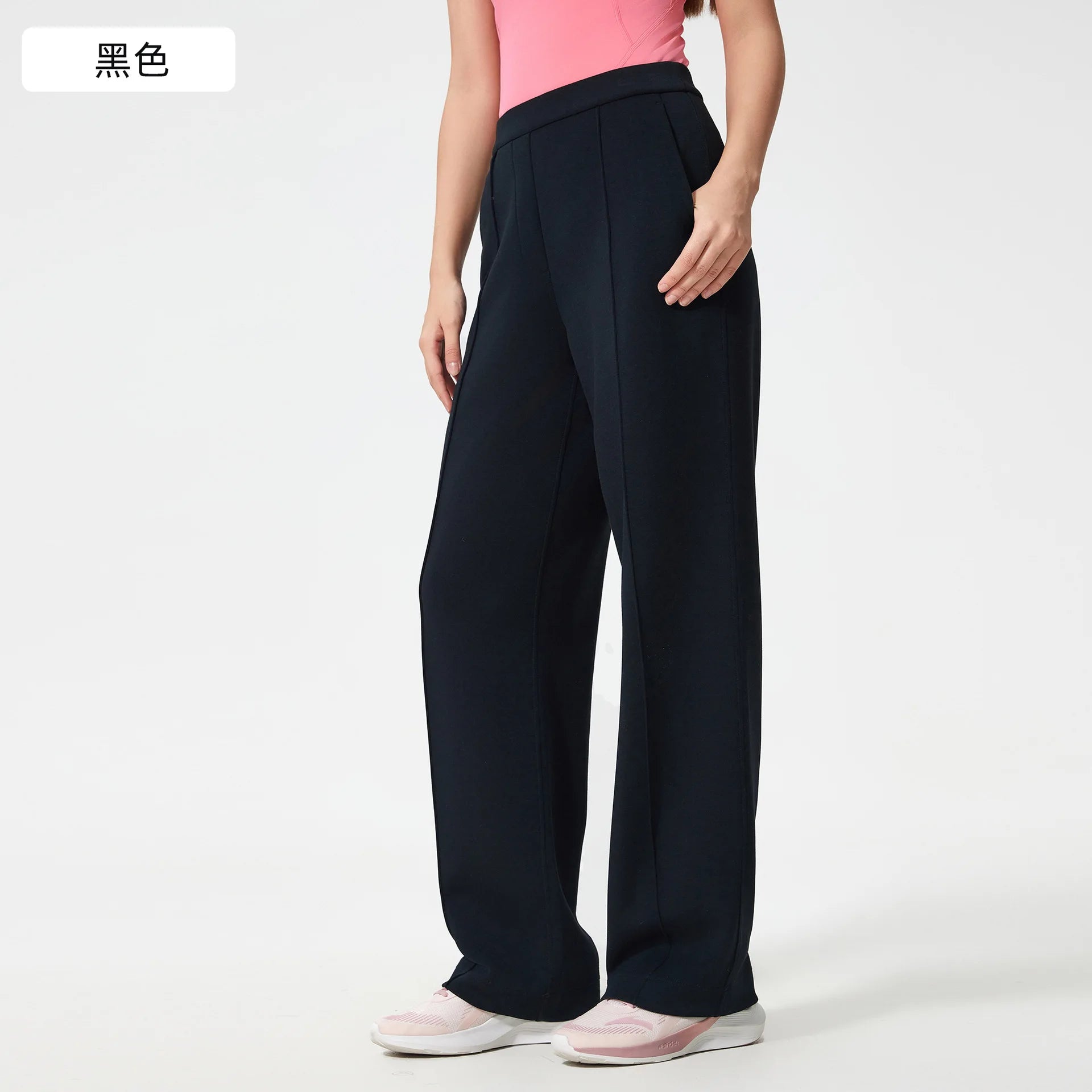 Women's Plain High Waist Straight Leg Pants, Chic Casual Comfy Zipper Button Trousers for Daily Wear, Pants for Women