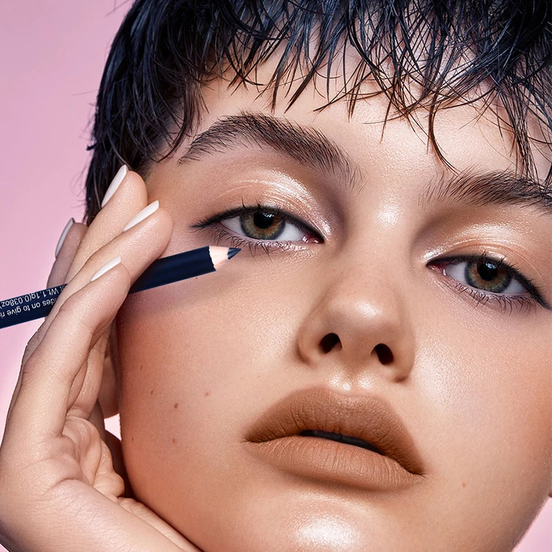 POPFEEL 6-Piece Eye Makeup Set-with 16 Color Eyeshadow Palette, Mascara, Eyebrow Pencil, Eyeliner, Brush,and Eyebrow Stencils .