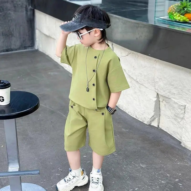 Boys 7 Kids Set Boy's Suit Child Outfit Boys' Summer Shirts Fashion Children Casual Clothes 4 Clothing Toddler Boy