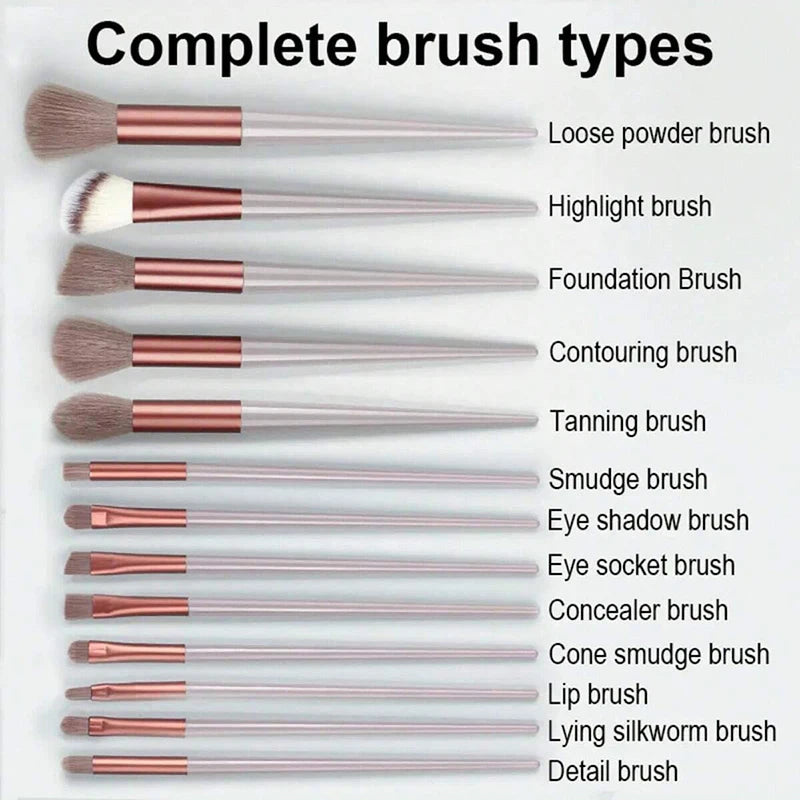 Makeup Brushes Set Eye Shadow Foundation Women Cosmetic Brush Eyeshadow Blush Beauty Soft Make Up Tools Bag