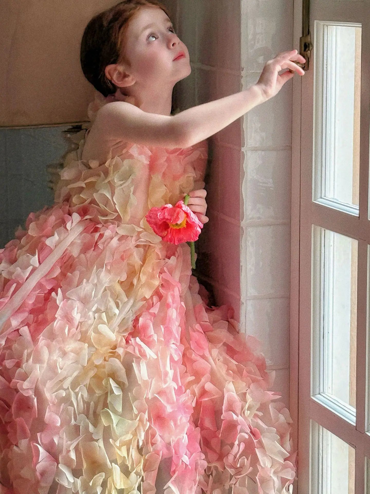 Children Heavy Industry Flower Dress Girls Birthday Banquet Princess Dress Children High End Performance Dress