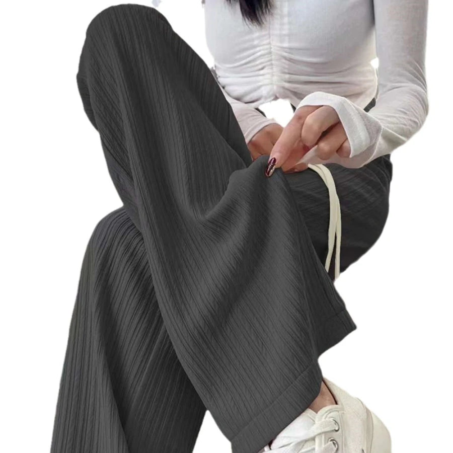 Women's Pencil Pants Jogger Sweatpants Thin Material Seven/Nine Points Length Boting Trousers for Spring Season