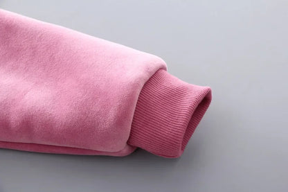 3Pcs Boys Suit Autumn And Winter Baby Girl Clothes Fleece Thickened Keep Warm Sets For Children Cute Bear Embroidery Clothing