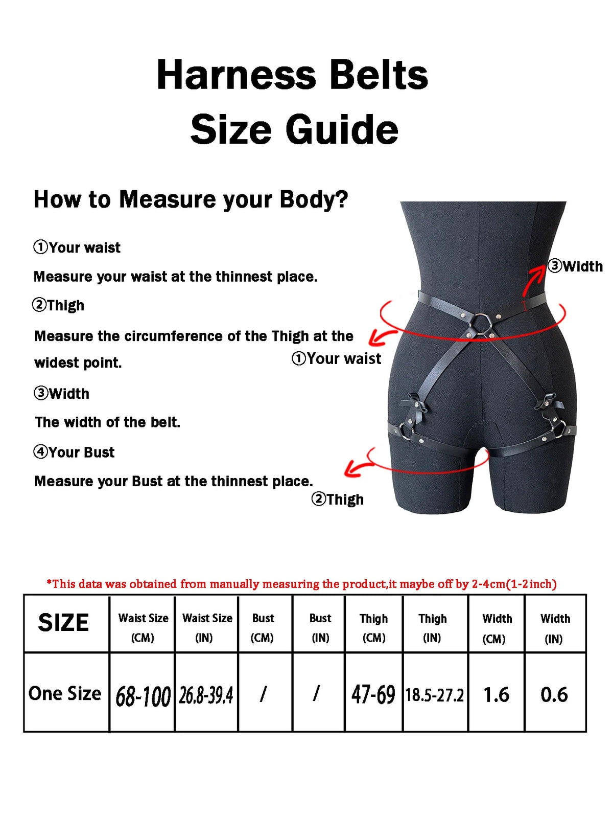 Women PU Leather Decor Harness Sexy Bow Bondage Suspender Erotic Lingerie Thigh Garter Belt Adjustable Waist Accessories