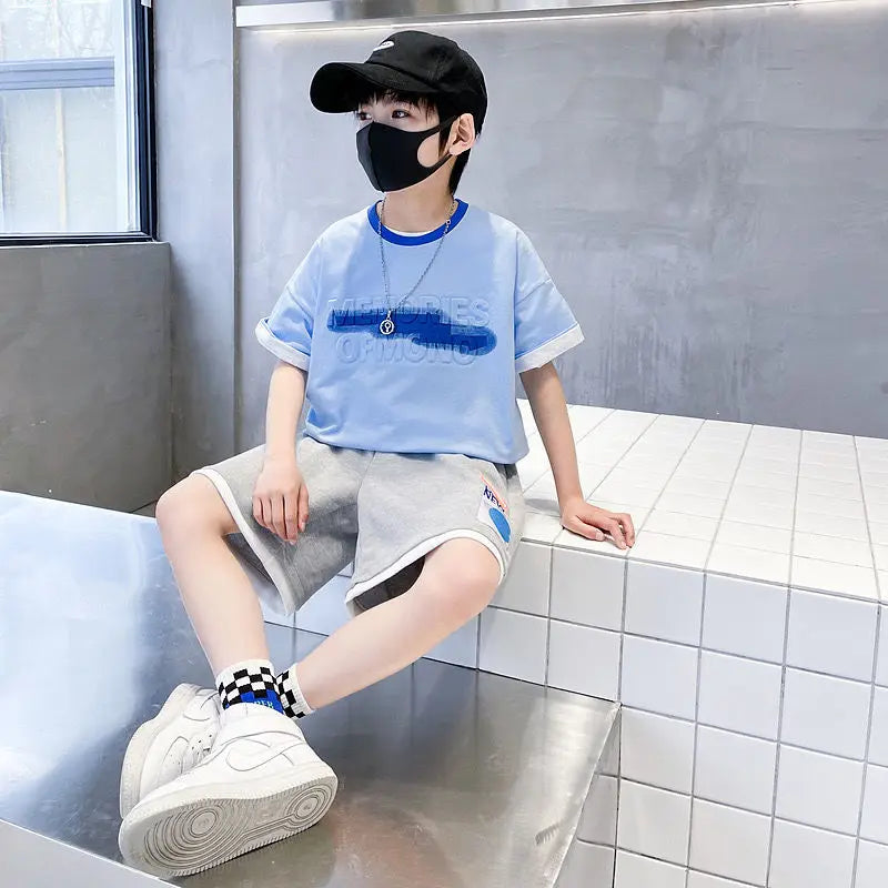 Sportswear Set Men's Children's Sets Boy Clothes Boys Clothing Cartoon Fashion Baby Summer Costumes