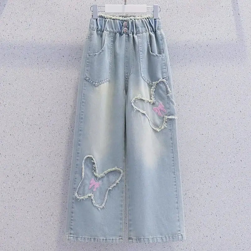 Child House Clothing Elementary Girl Summer Clothes Kids Set Korean Children's  Girly Setup Outdoor Top Girls Outfit Sets
