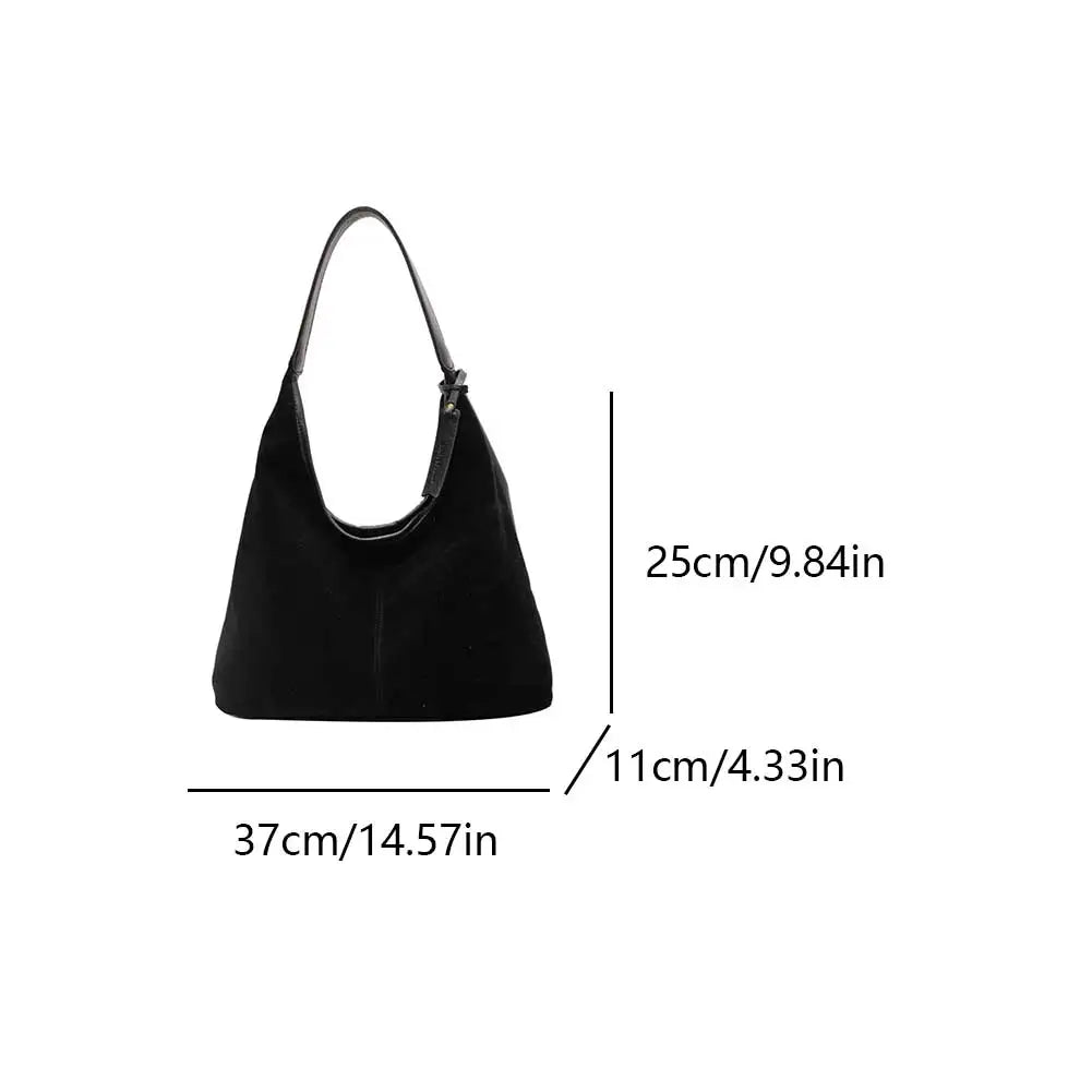 Women's Vintage Shoulder Tote Bag with large capacity, premium PU leather, zipper closure, and elegant everyday design