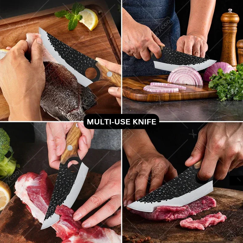 Stainless Steel Kitchen Multifunctional Labour-saving Chopping Knife Fruit Vegetable Cutting Knife Meat Cleaver Butcher Knife
