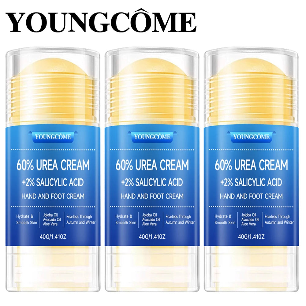 Urea Cream 60 Percent For Feet Plus 2% Salicylic Acid Foot Cream and Hand Cream Maximum Strength with Hyaluronic Acid,Tea Tree