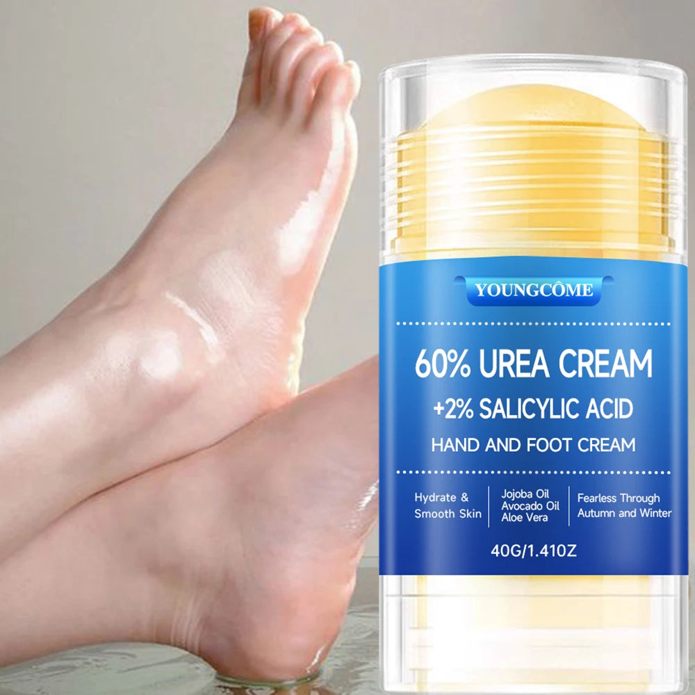 Urea Cream 60 Percent For Feet Plus 2% Salicylic Acid Foot Cream and Hand Cream Maximum Strength with Hyaluronic Acid,Tea Tree