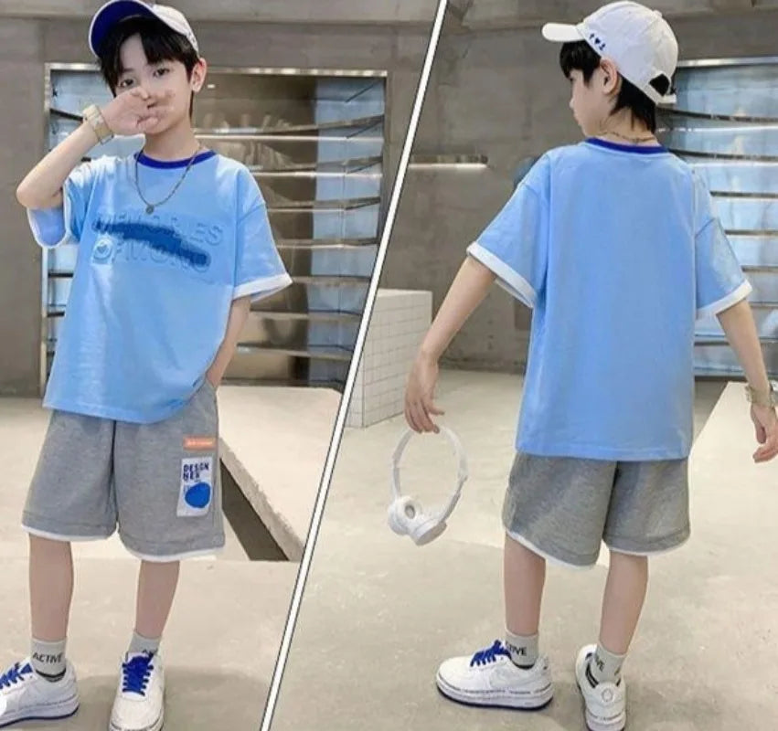 Sportswear Set Men's Children's Sets Boy Clothes Boys Clothing Cartoon Fashion Baby Summer Costumes