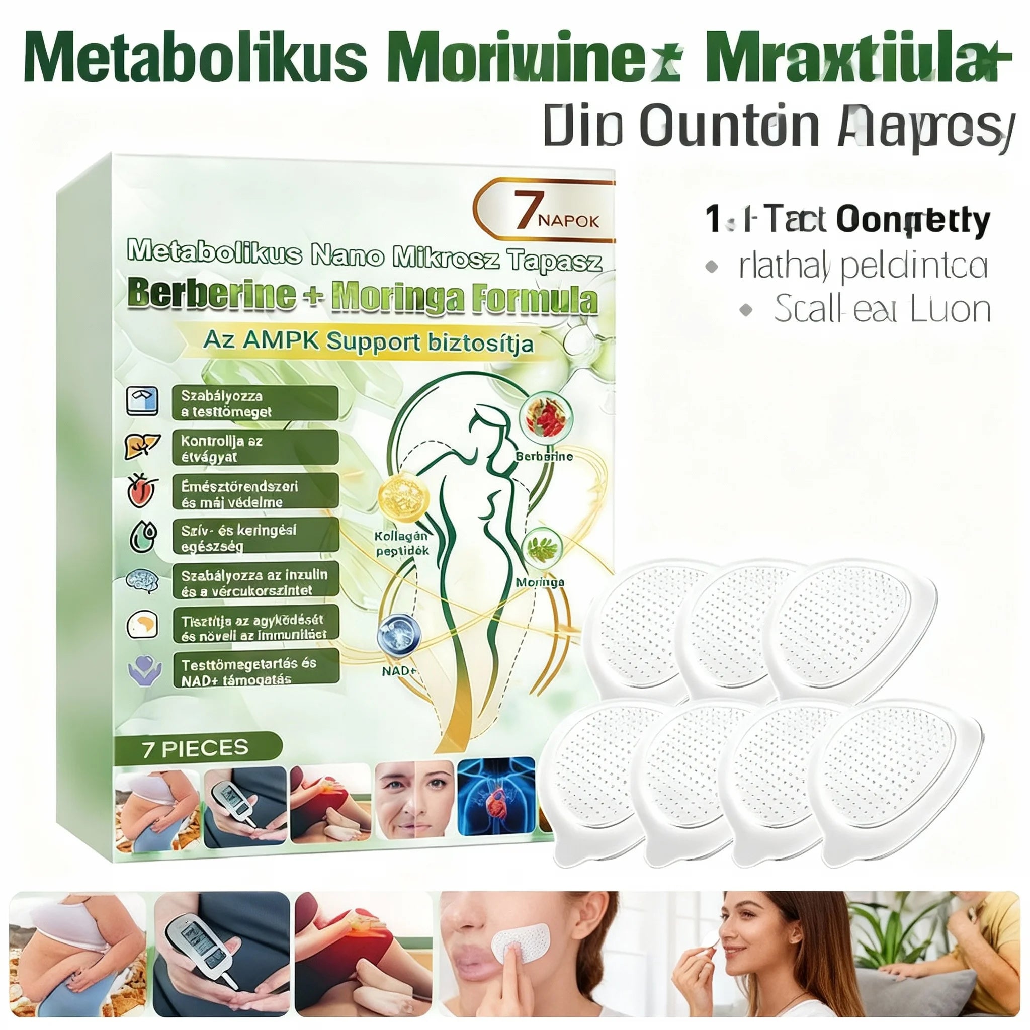 Advanced Nano Microneedle Patch For Body Skin Daily Use External Application Care Sticker Breathable Comfor Adhesion ≤0.3mm