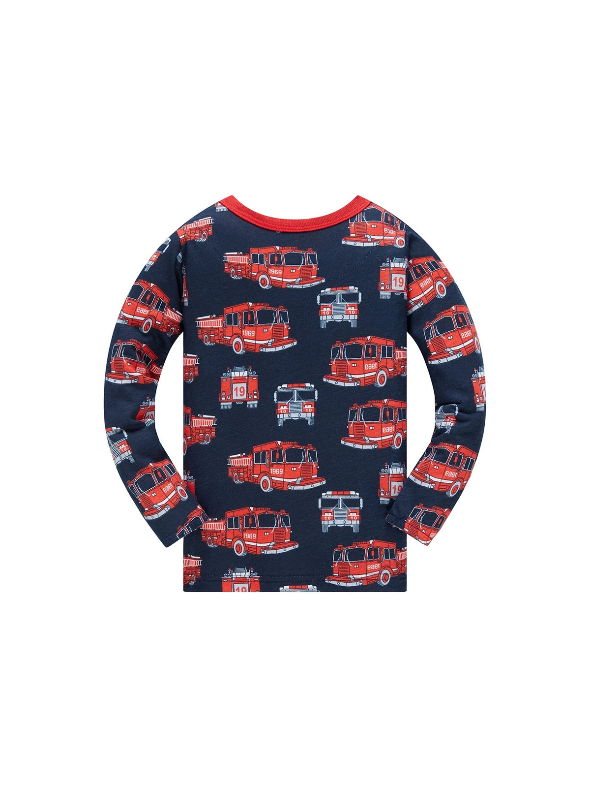100% Cotton Children's Pajama Set 1-8 Year Old Boys and Girls Full Print Cartoon Pajama 2ps Comfortable Long Sleeve Home suit