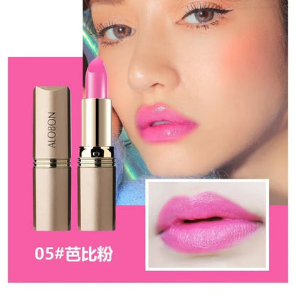 10 Colors Pink Lipstick Waterproof Matte 24 Hours Long Lasting Non-Stick Cup Red Rose Lip Tint Velvet Cosmetic Women Make Up