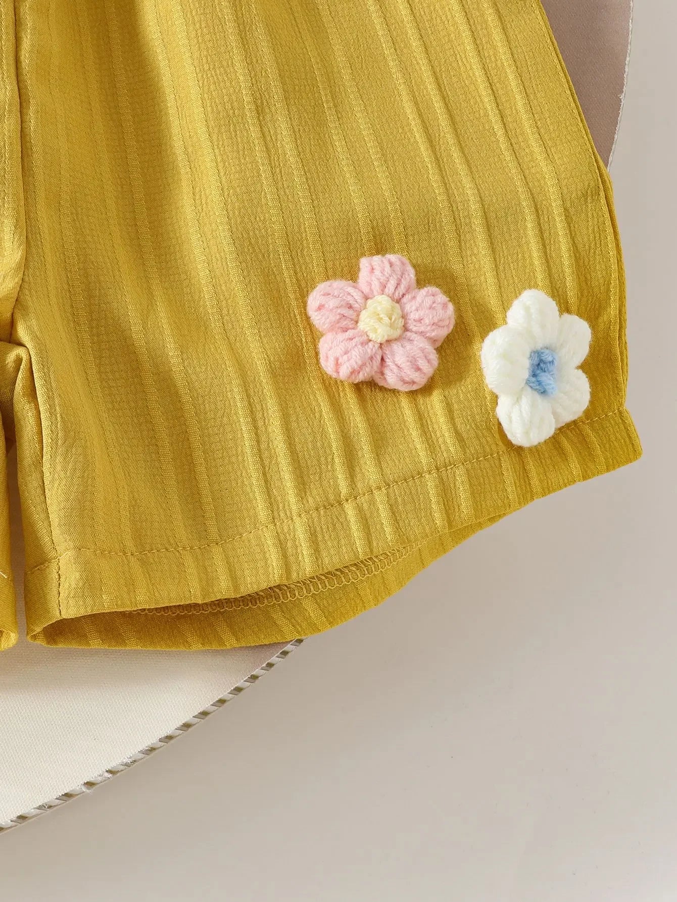 Children's Clothing Sets Small Flower Sleeveless Top + Bow Shorts 2pcs Sets Toddler Girl Clothes Kids Boutique Clothes