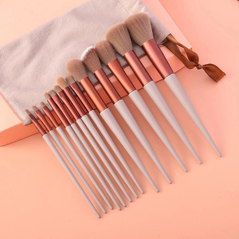 Makeup Brushes Set Eye Shadow Foundation Women Cosmetic Brush Eyeshadow Blush Beauty Soft Make Up Tools Bag