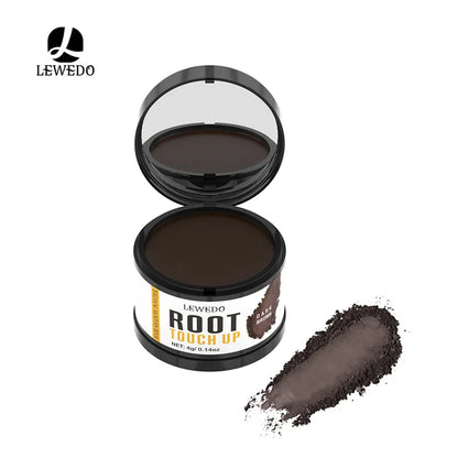 Lewedo Hair Line Powder 4g Black Root Cover Up Natural Instant Waterproof Hairline Shadow Powder Hair Concealer Coverage