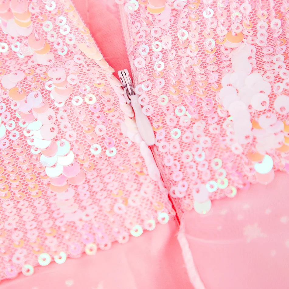 Girl Princess Dress Carnival Party Princess Dress Birthday Party Dress Children's Pink Cute Dress Girl's Party Dress