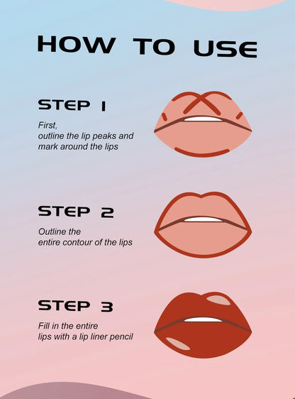 12 color matte liquid lipliner sponge gourd head fog surface bare color waterproof lip glaze red pen