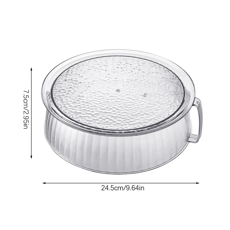 Microwave Splash Proof PET Cover High-temperature Resistant Bowl Cover Household Food Grade Plastic Microwave Hot Dishes Lid