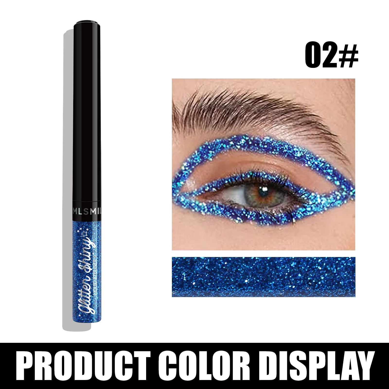 Colors Liquid Eyeliner Set Glitter Eye liner Pen Eye Makeup Quick Dry Eyeshadow Long lasting No Blooming Beauty Cosmetics