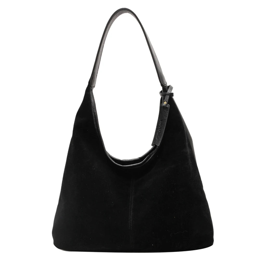 Women's Vintage Shoulder Tote Bag with large capacity, premium PU leather, zipper closure, and elegant everyday design