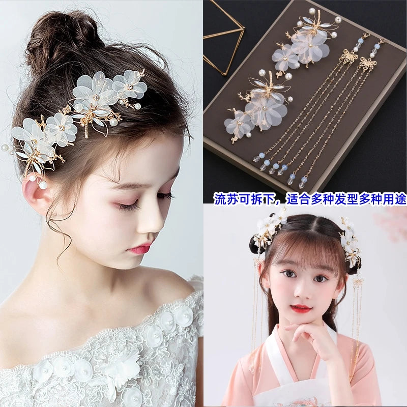 Vintage Pearl Hair Clip for Qipao, Retro Shanghai Style Barrettes, Elegant Hairpin