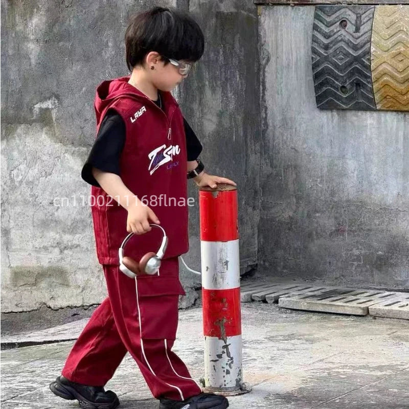 Street Dance Children's Trendy Clothing, Girls' Jazz Dance Clothing, Hip-hop Boys' Sets, Runway Performance Costumes