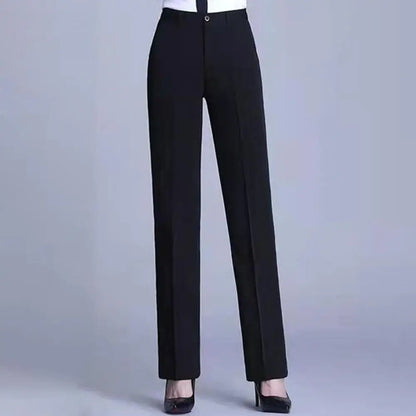Simple Casual Women Suit Pants Straight Leg Pants Office Ladies Female Trousers Versatile Business Casual Pants Office Trousers