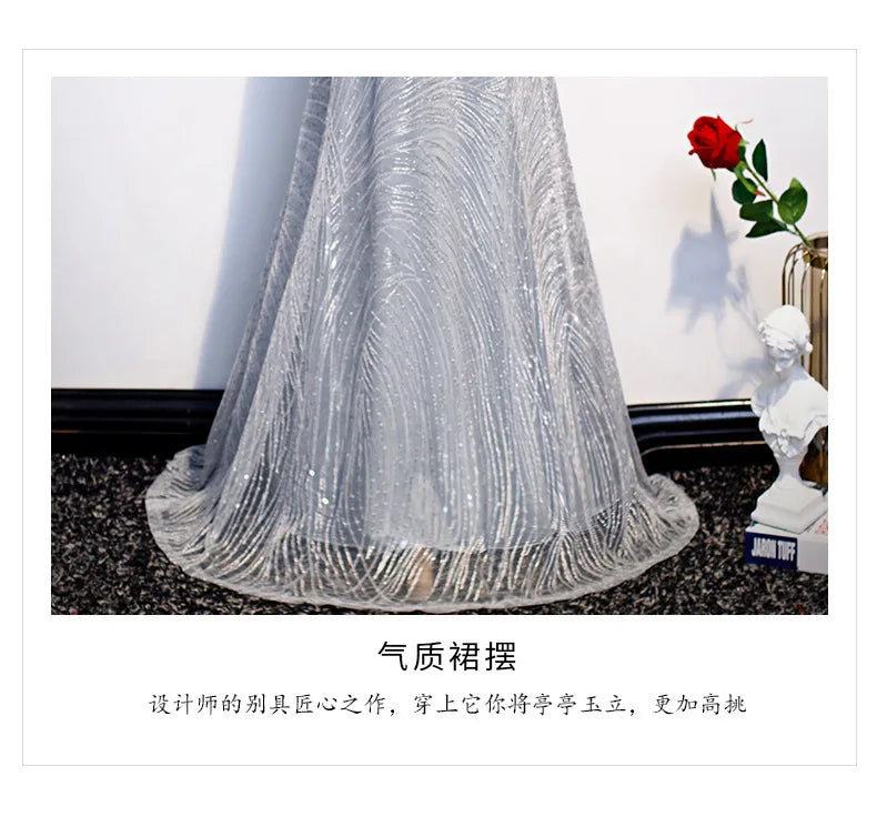 2025 New Elegant Evening Wedding Party Formal Dress Festa Mermaid Ball Gown For Hosts At Banquets And Annual Meetings Gala Gowns