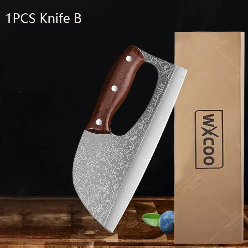 Stainless Steel Kitchen Multifunctional Labour-saving Chopping Knife Fruit Vegetable Cutting Knife Meat Cleaver Butcher Knife