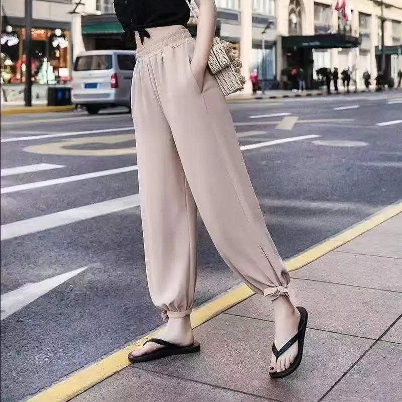 Women's Pants High Waist Outfits Quality New In Aesthetic Autumn Y2k Streetwear Harajuku All Medium Slacks Harem Female Trousers