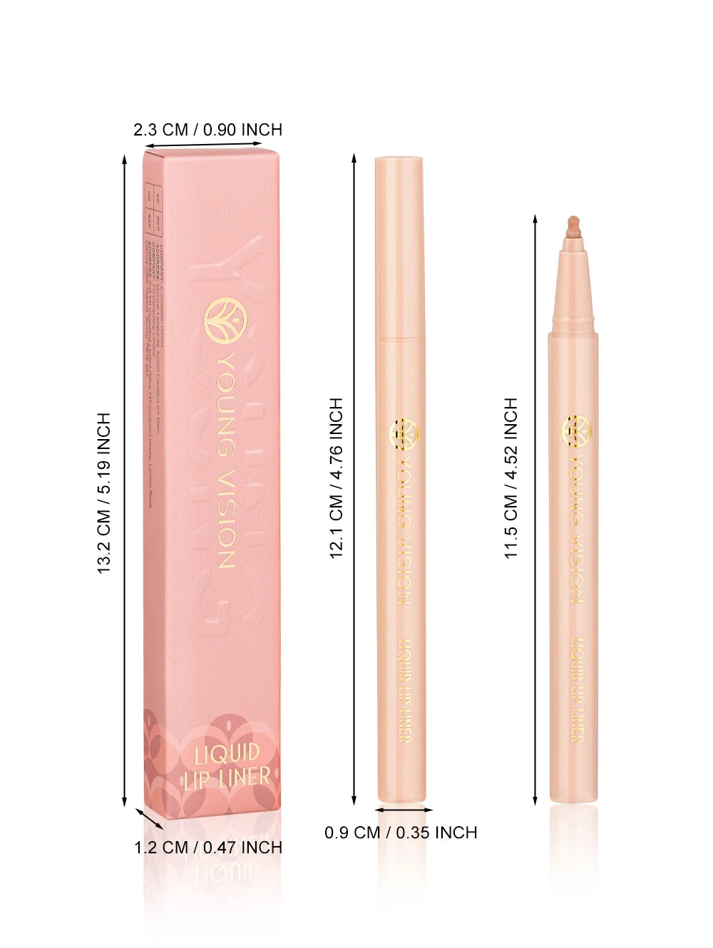 12 color matte liquid lipliner sponge gourd head fog surface bare color waterproof lip glaze red pen