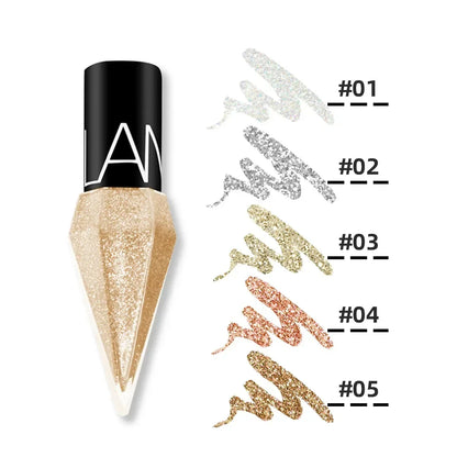 Eye Shadow Pearlescent Diamond Eye Shadow Liquid multicolor Sequins MakeUp Smooth Mini Fine Brush Eyeliner Shine And Head DIY